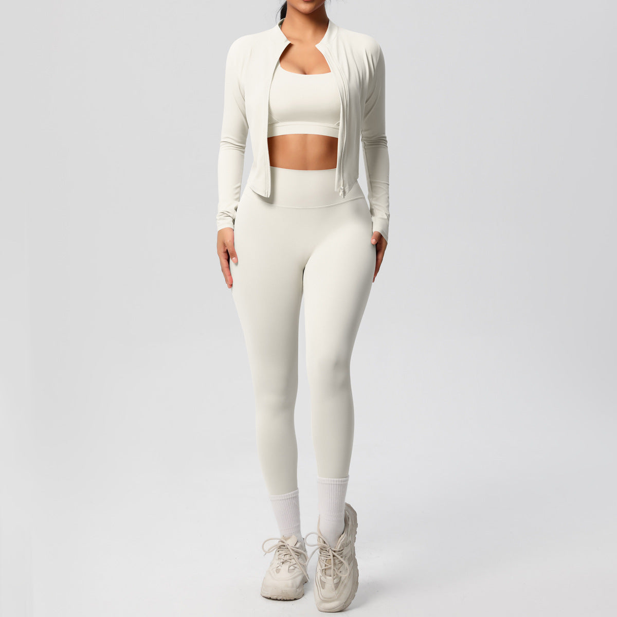 A Tight Yoga Vest Jacket Shockproof Beauty Back Sports Bra Pilates Running Outdoor Yoga Clothing