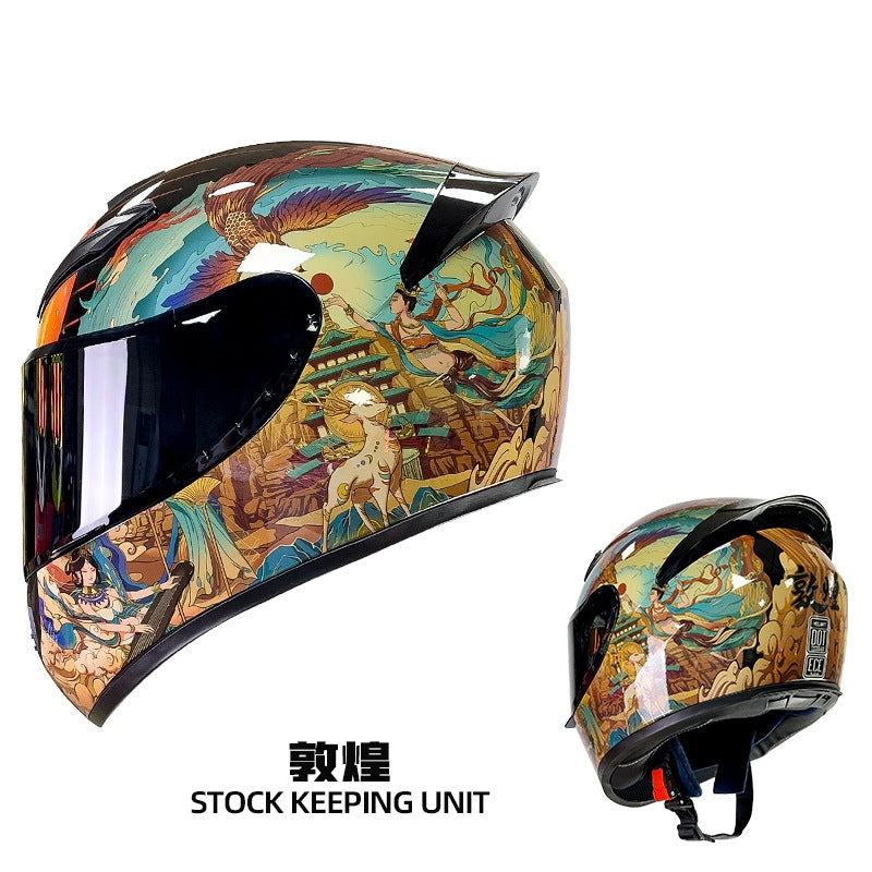 A locomotive helmet