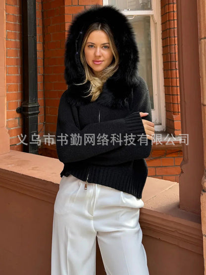 A hooded jacket
