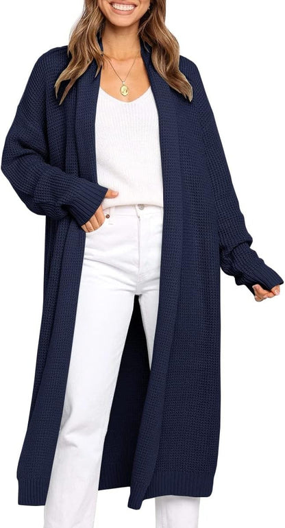A knit sweater jacket