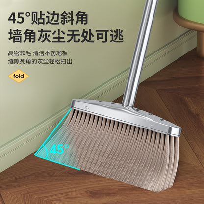 A stainless steel enlarged sweeping broom sanitary waste