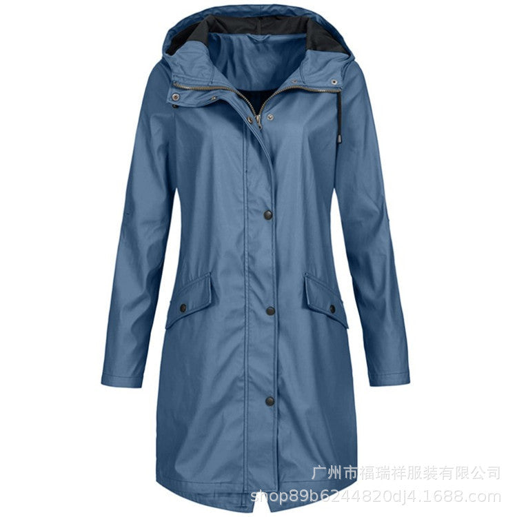 A hooded jacket
