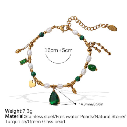A French style court ins light luxury design noble zircon natural pearl exquisite necklace collarbone chain necklace