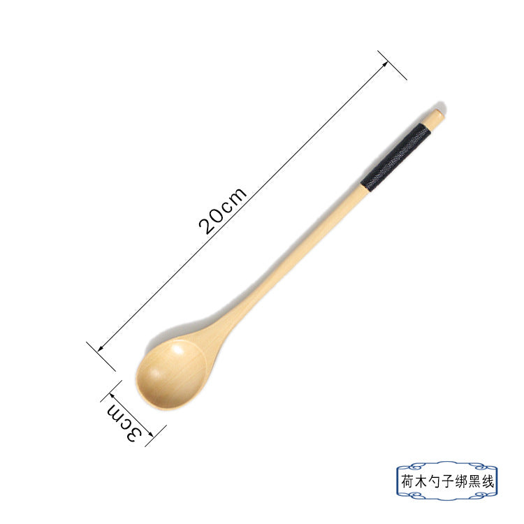 A solid wood spoon