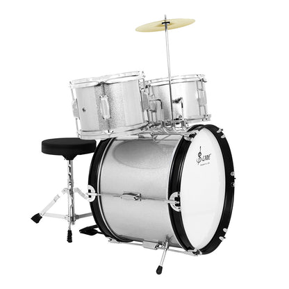 A foreign trade children's drum kit practice drum beginner test playing jazz drum 3 drum 1 cymbal percussion instrument early education gift