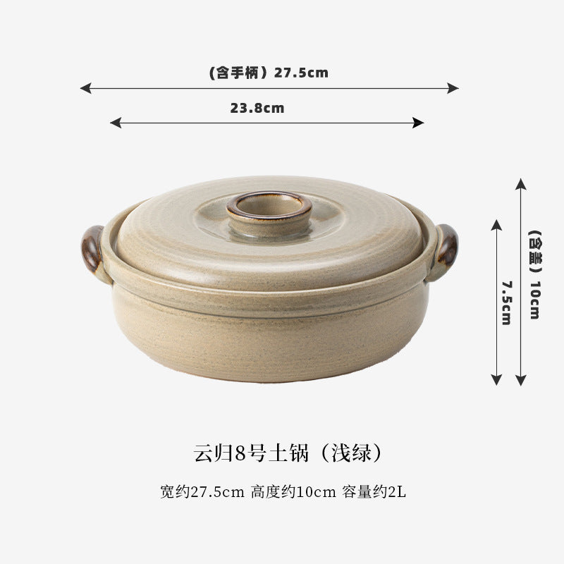 A clay soup pot