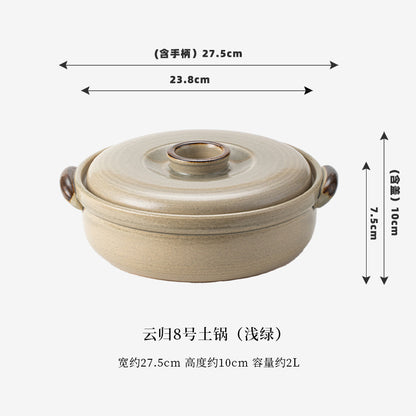 A clay soup pot