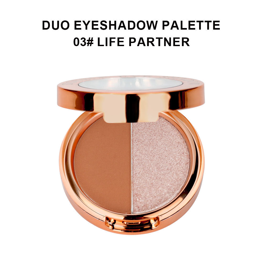 A two color eyeshadow —— Customizable logo MOQ 100 pieces