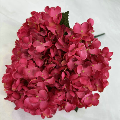 A 5 head Meiyu hydrangea decoration simulated flower wedding arrangement polished cloth fake flower hotel decoration hydrangea