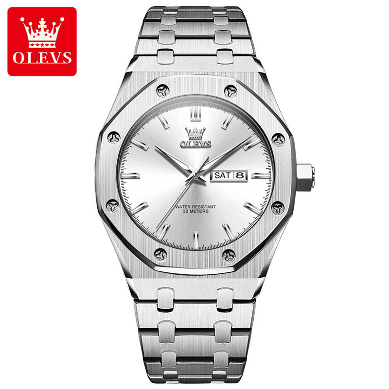 Custom watch design A watch automatic ultra-thin square luminous steel belt