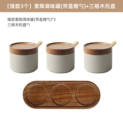 A ceramic spice jar