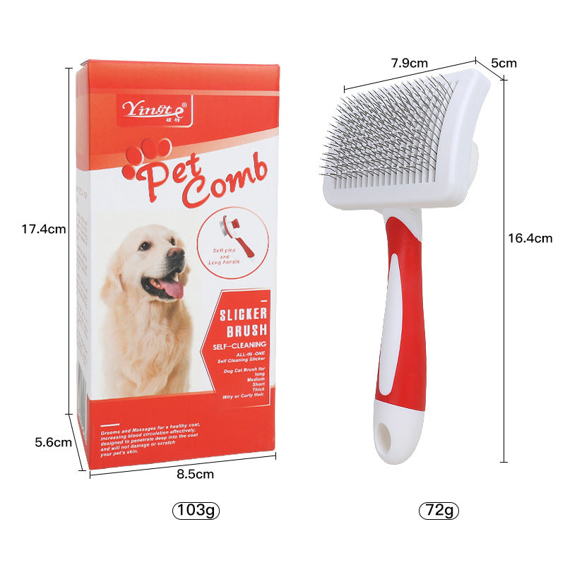 A pet comb needle hair combing tool