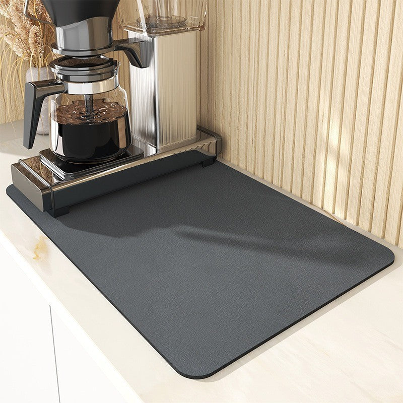 A Solid color kitchen drain pad New diatom mud desktop pool Wear-resistant suction pad Anti-scalding heat insulation pad