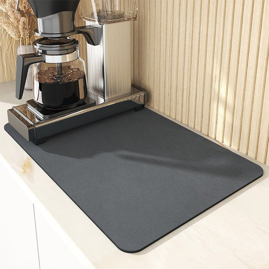 A Solid color kitchen drain pad New diatom mud desktop pool Wear-resistant suction pad Anti-scalding heat insulation pad