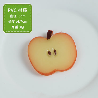 A Fake fruit slice Lemon slice Watermelon slice Fake cherry decoration photo Fruit props High imitation fruit slice model
