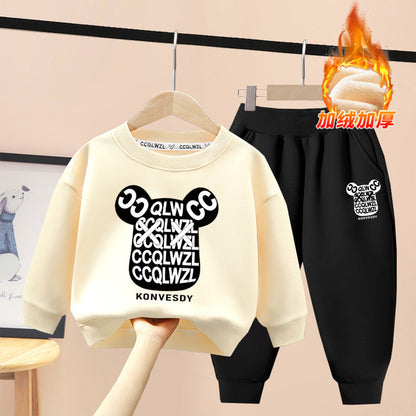A children's sweater set