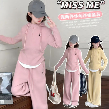 A children's set fake two-piece set