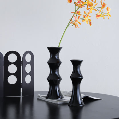 A new retro ceramic vase, high-end ornament ins wind New Year's red medieval high-value hydroponic vase