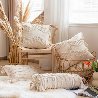 A throw pillow pillowcase