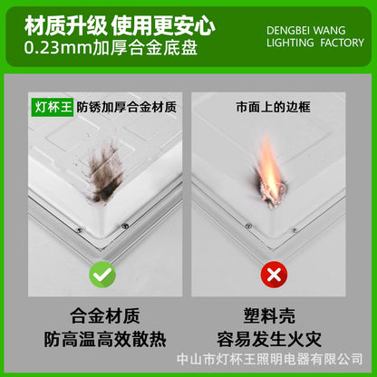 A Surface mounted flat light led600x600 ceiling light 300 * 300 gypsum board non-punching cement ceiling panel light
