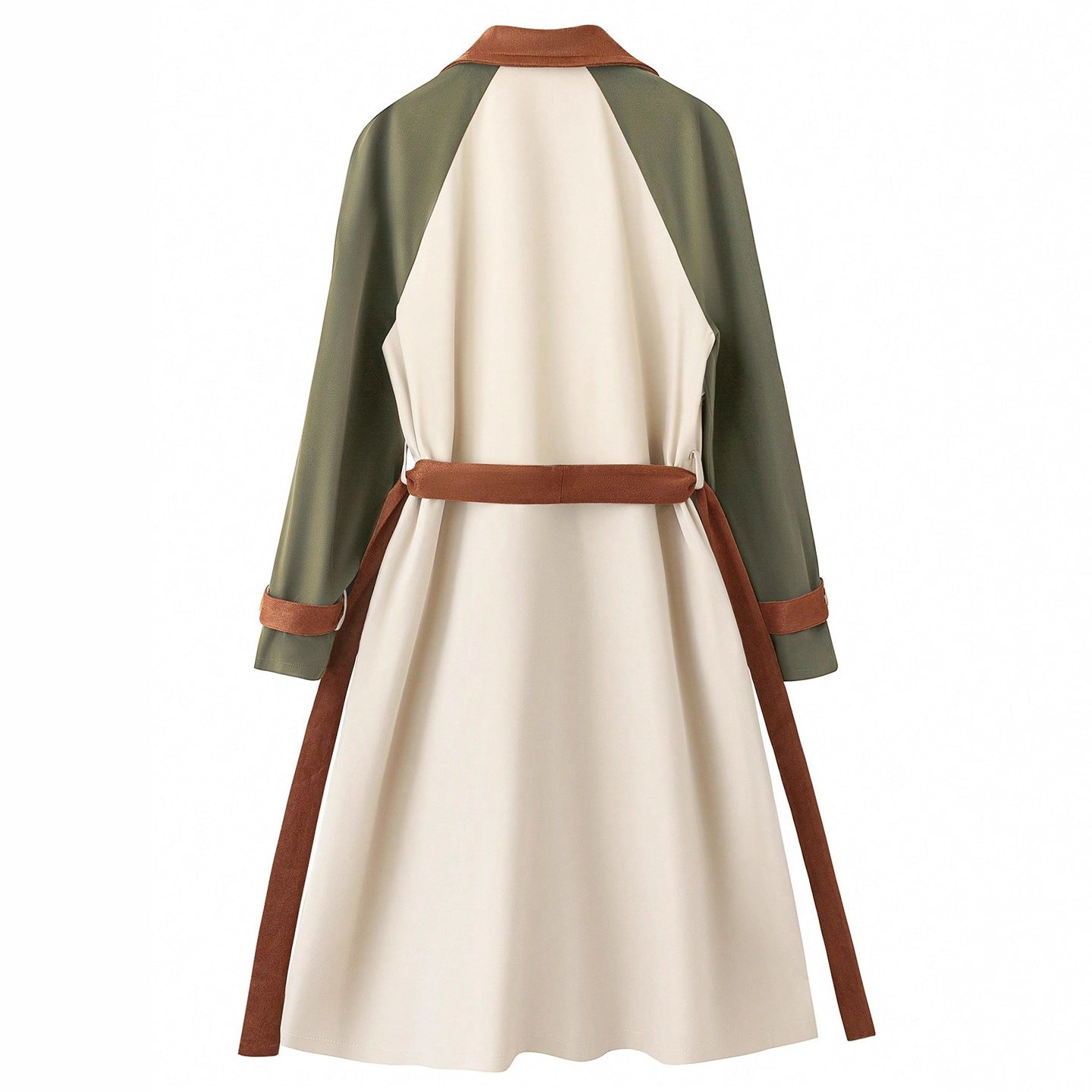 A trench midi length coat