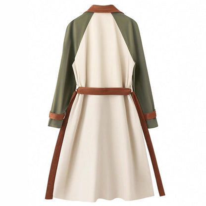 A trench midi length coat