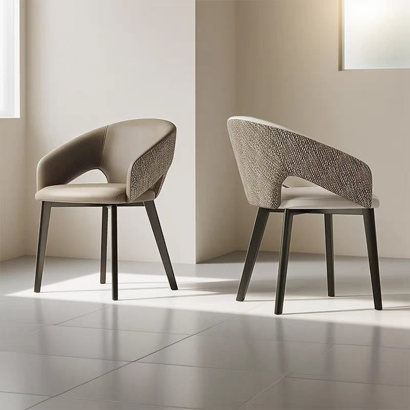 A metal leather chair seat