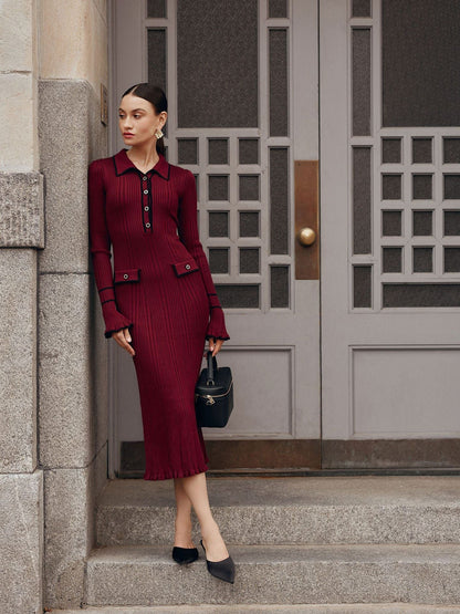 A knitted dress