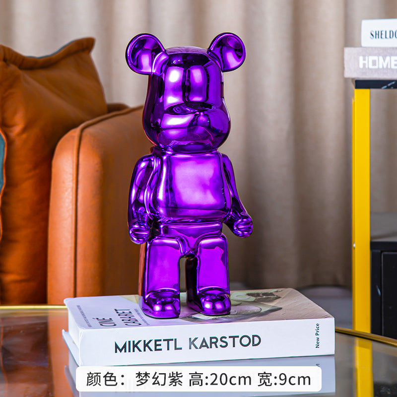 A cartoon love bear violent bear ornament