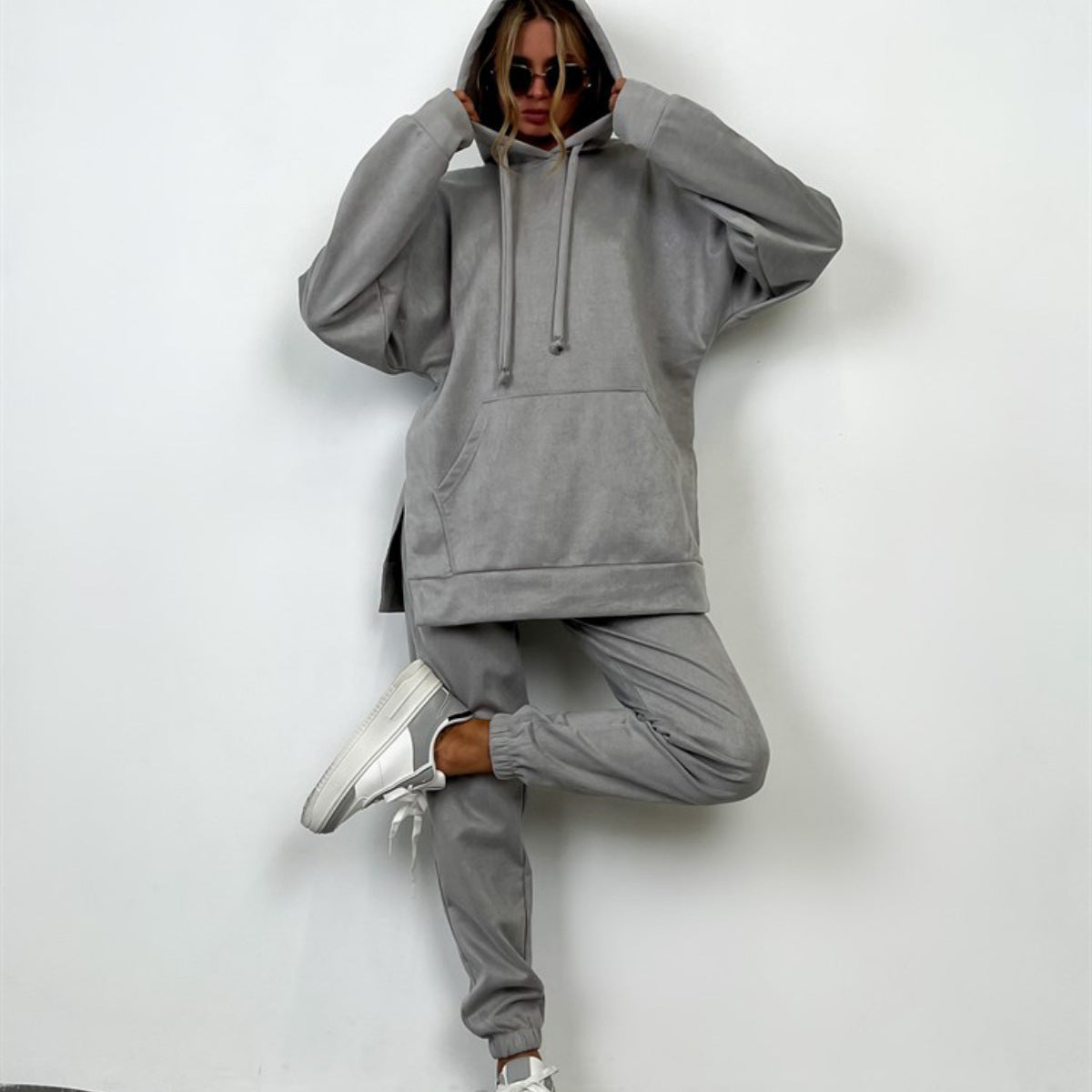A sweater trousers set