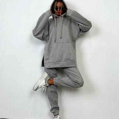 A sweater trousers set
