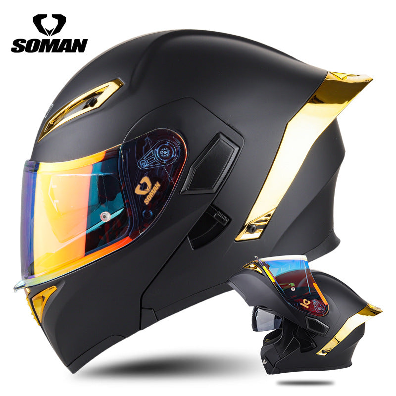 A locomotive helmet