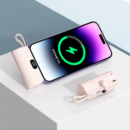 A Mini Capsule Power Bank Portable Power Bank