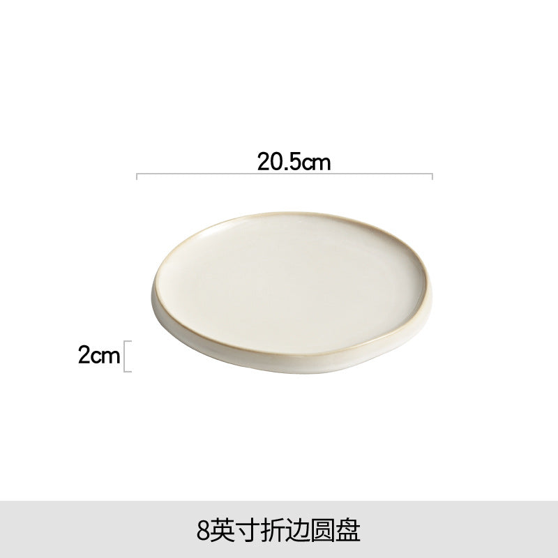 A Steak plate Western plate Ceramic plate