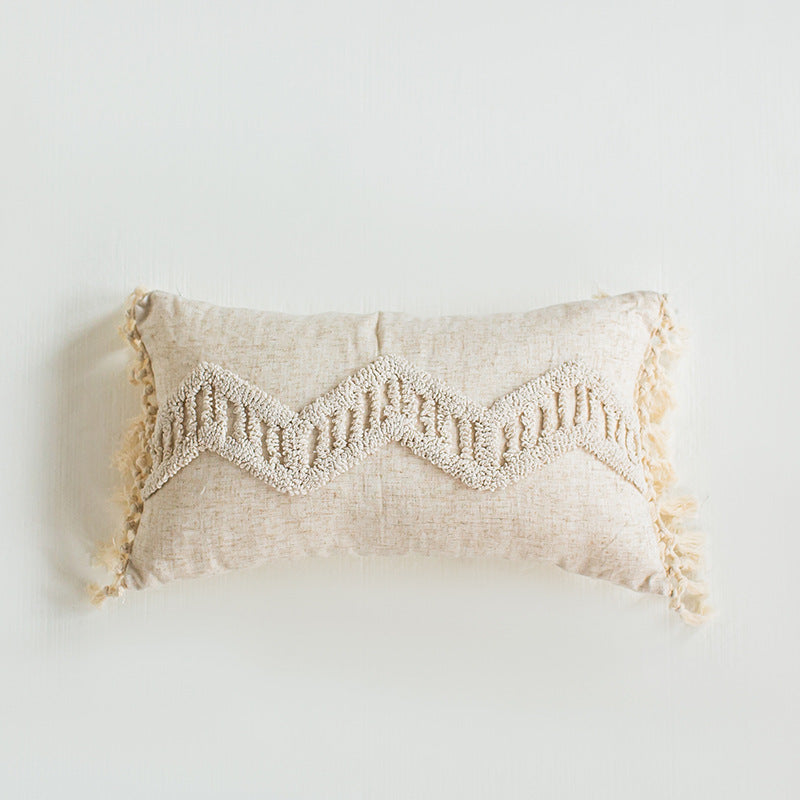 A throw pillow pillowcase