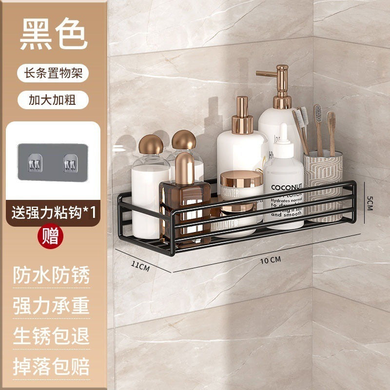 A new drain basket household kitchen drain rack large capacity carbon steel thickened non-punching storage finishing rack
