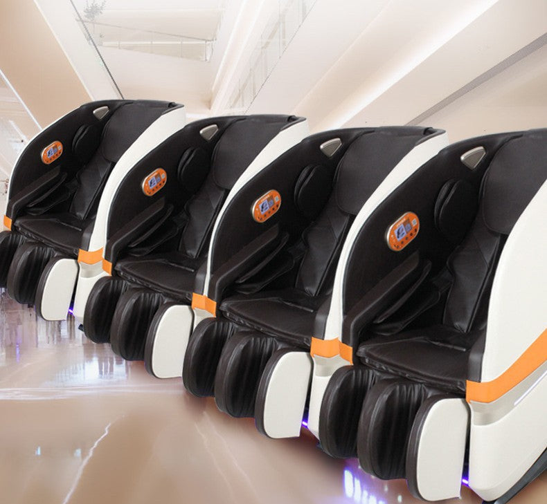 A scan code sharing commercial massage chair coin box massage chair coin export foreign 3D manipulator guide