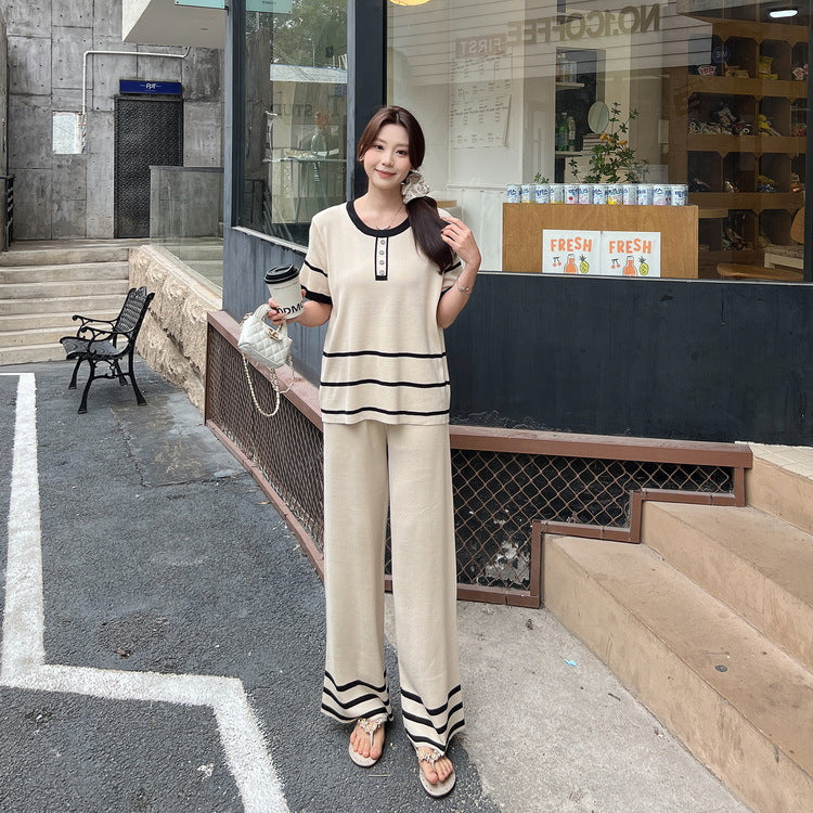 A women's knitted suit