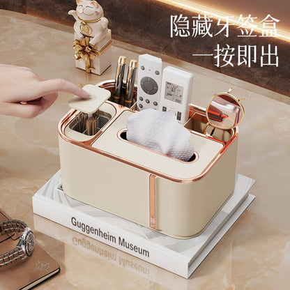 A desktop tissue box storage ornament
