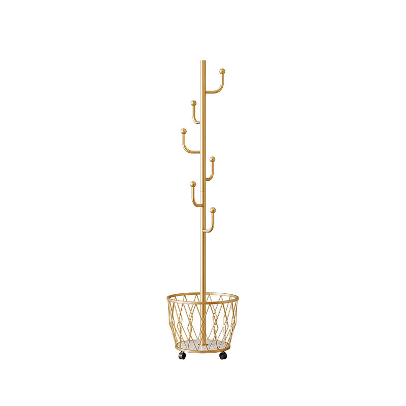 A hanger floor bedroom modern light luxury coat rack Internet celebrity hanger Nordic rack with wheel mobile shelf