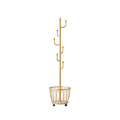 A hanger floor bedroom modern light luxury coat rack Internet celebrity hanger Nordic rack with wheel mobile shelf