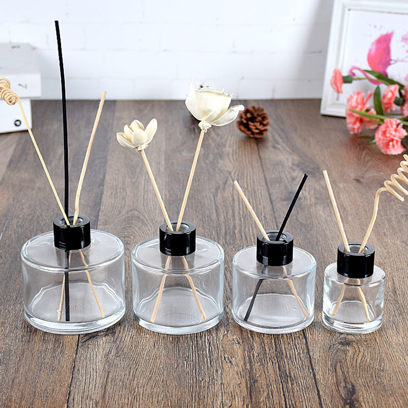 A Aromatherapy bottle square round 100ml rattan fireless aromatherapy volatile bottle perfume glass bottle