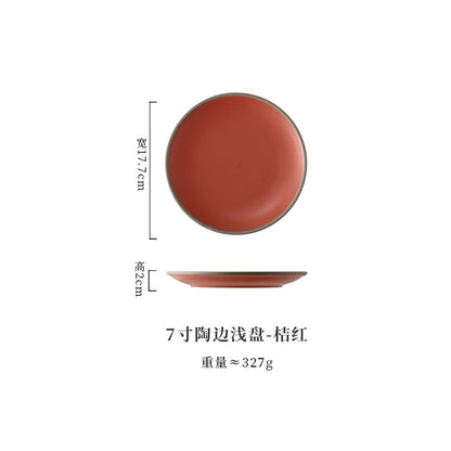A Western food plate ceramic tableware