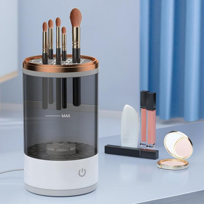 A makeup brush cleaner abs material
