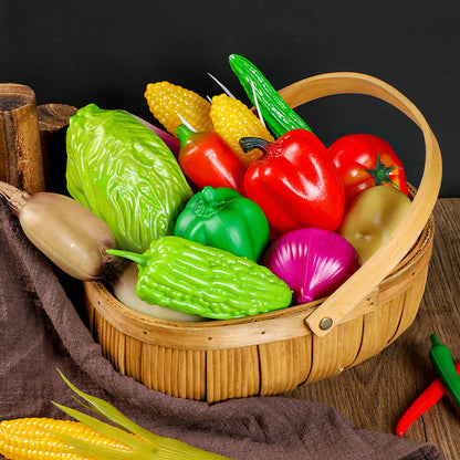 A simulated plastic vegetable spot wholesale props children's teaching aids plastic fake fruit eggplant potato carrot model