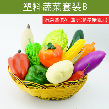A simulated plastic vegetable spot wholesale props children's teaching aids plastic fake fruit eggplant potato carrot model