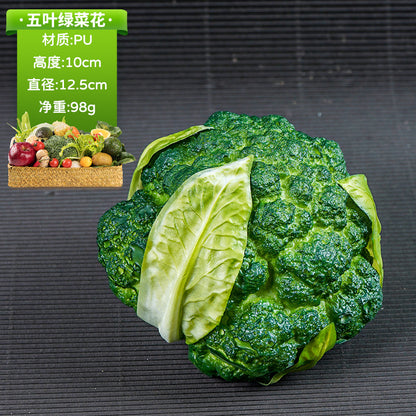 A simulated vegetable early education props studio shooting props window ornaments fake cabbage radish fake vegetables