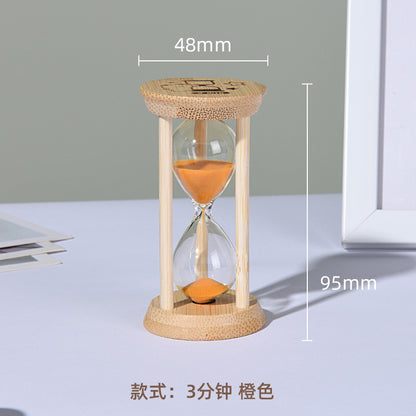 A hourglass ornament