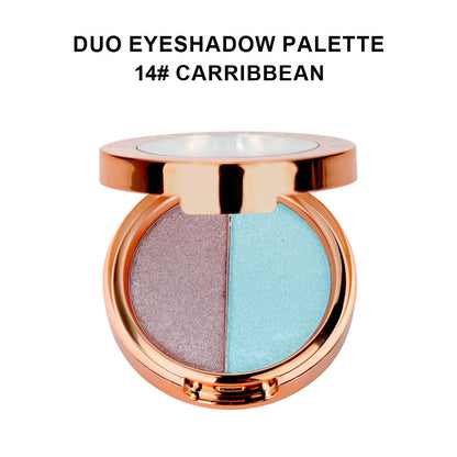 A two color eyeshadow —— Customizable logo MOQ 100 pieces