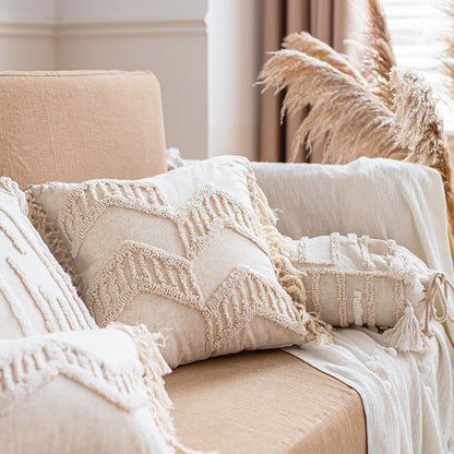A throw pillow pillowcase